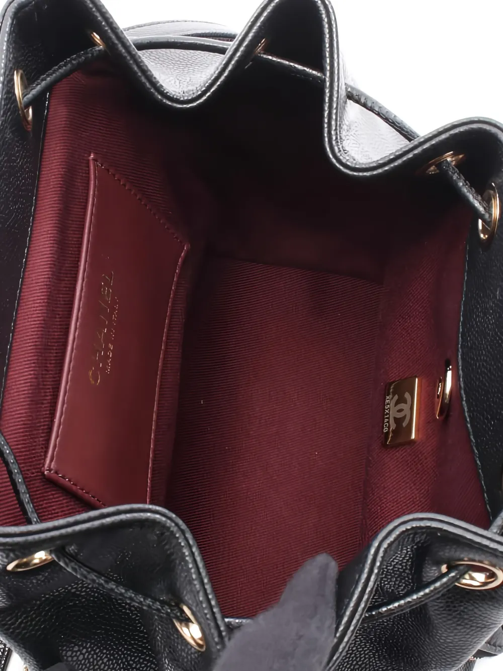 Pre-owned Chanel 2021s Quilted Mini Backpack In Black