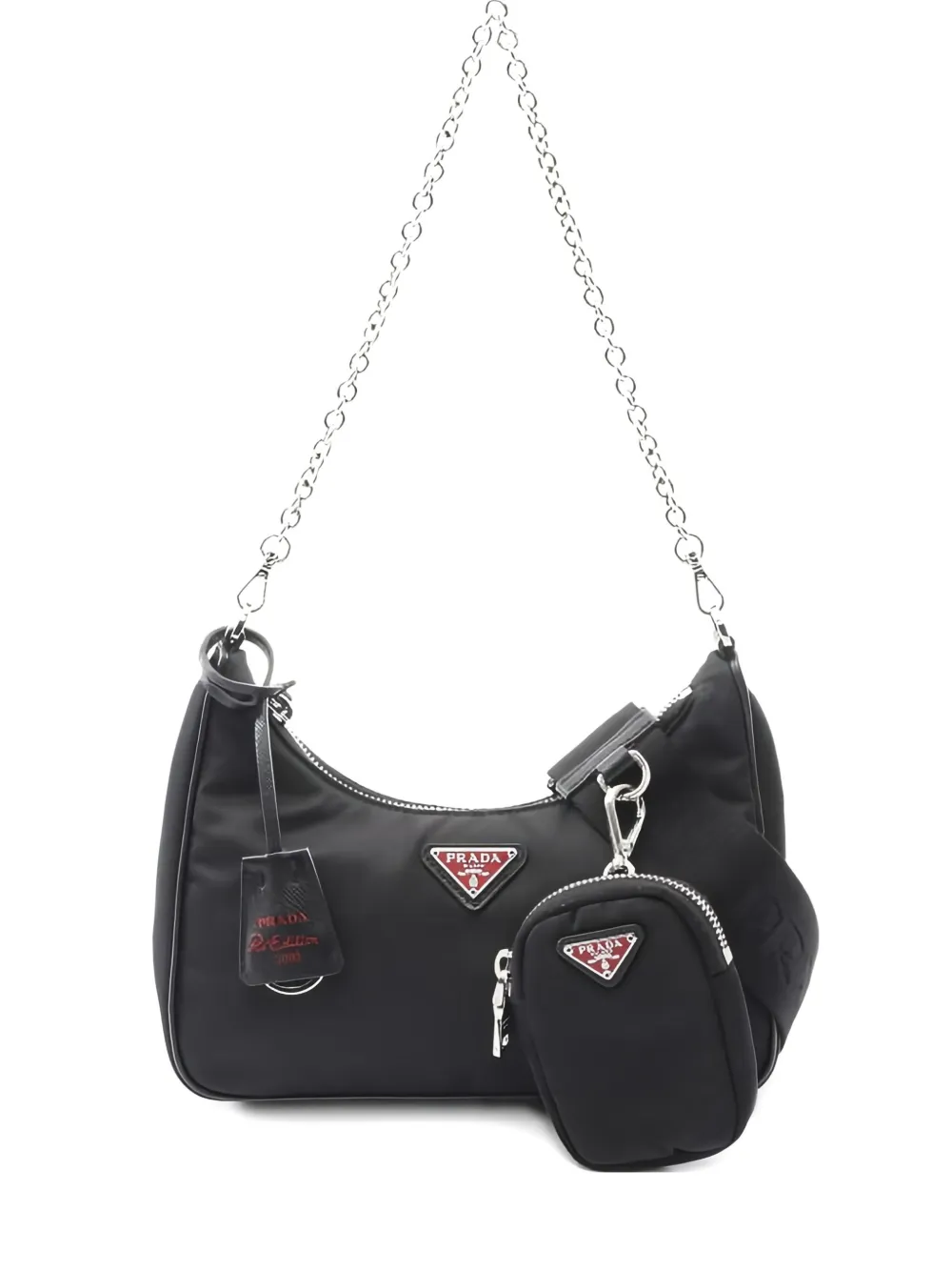 Prada Pre-Owned 2010 chain shoulder bag - ブラック Prada Pre-Owned 2010 chain shoulder bag - ブラック