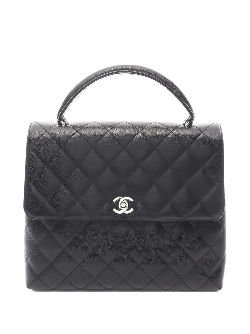 CHANEL Pre-Owned 2000-2002 マテラッセ ハンドバッグ - ブラック CHANEL Pre-Owned 2000-2002 マテラッセ ハンドバッグ - ブラック