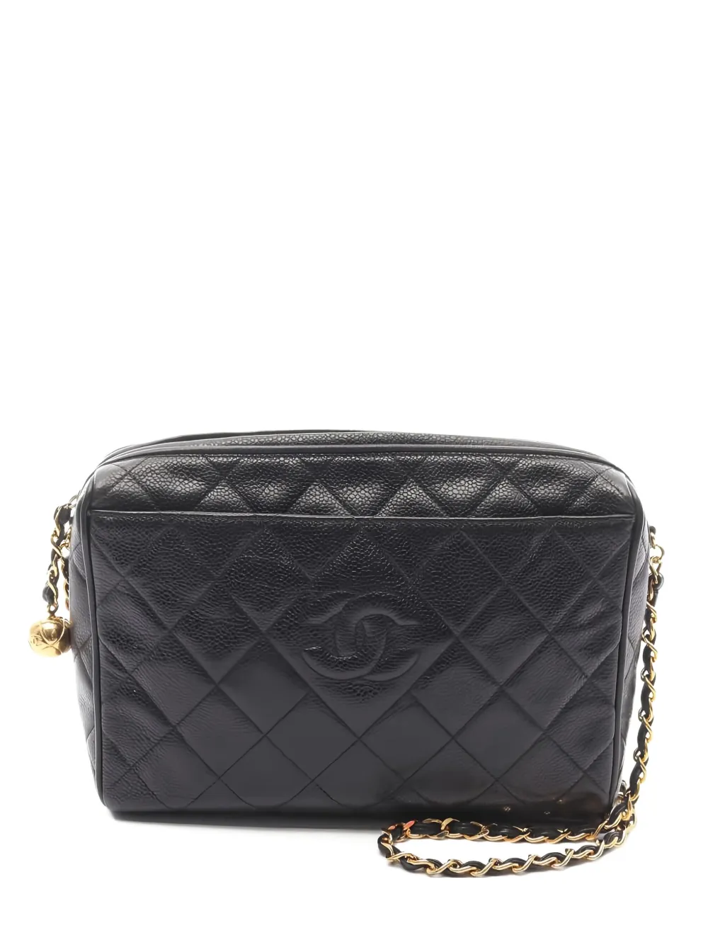 CHANEL Pre-Owned 1994-1996 マテラッセ ショルダーバッグ - ブラック CHANEL Pre-Owned 1994-1996 マテラッセ ショルダーバッグ - ブラック