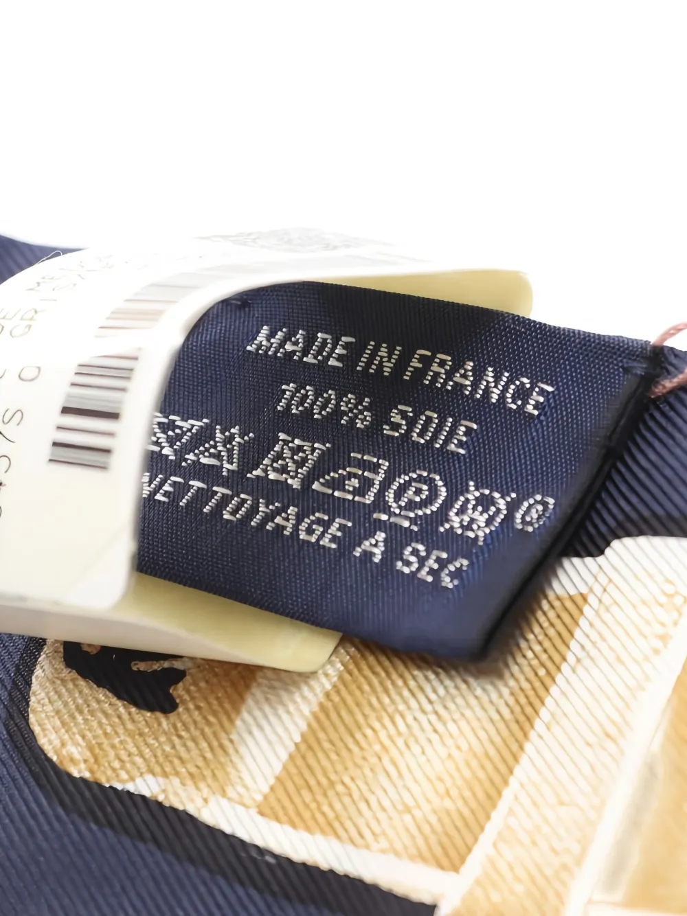 Pre-owned Hermes 2020s Le Tresor De Medor Ribbon Scarf In Blue