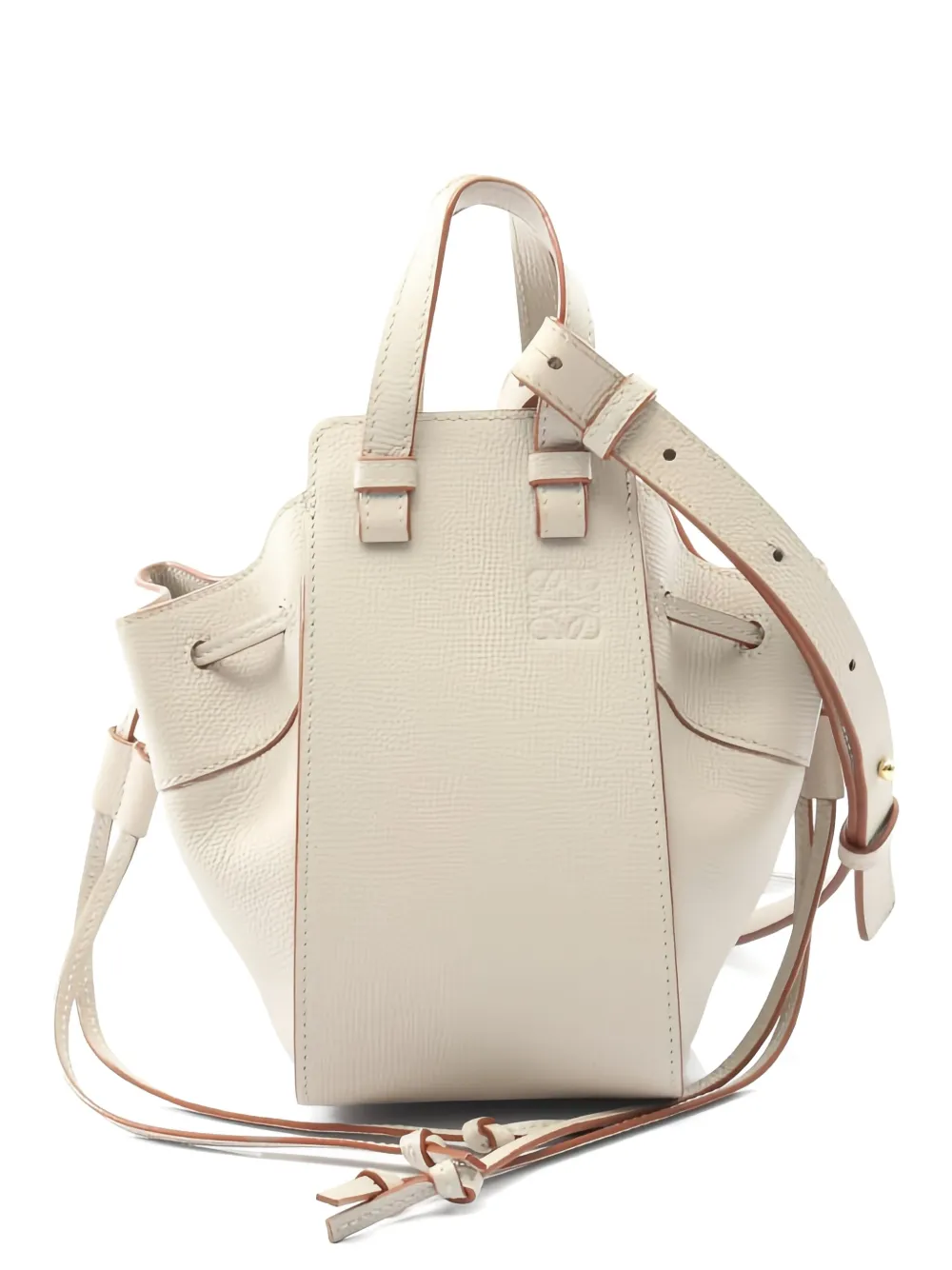 Loewe Pre-Owned 2000s Hammock Mini Drawstring Leather tote bag | Neutrals | Image 1