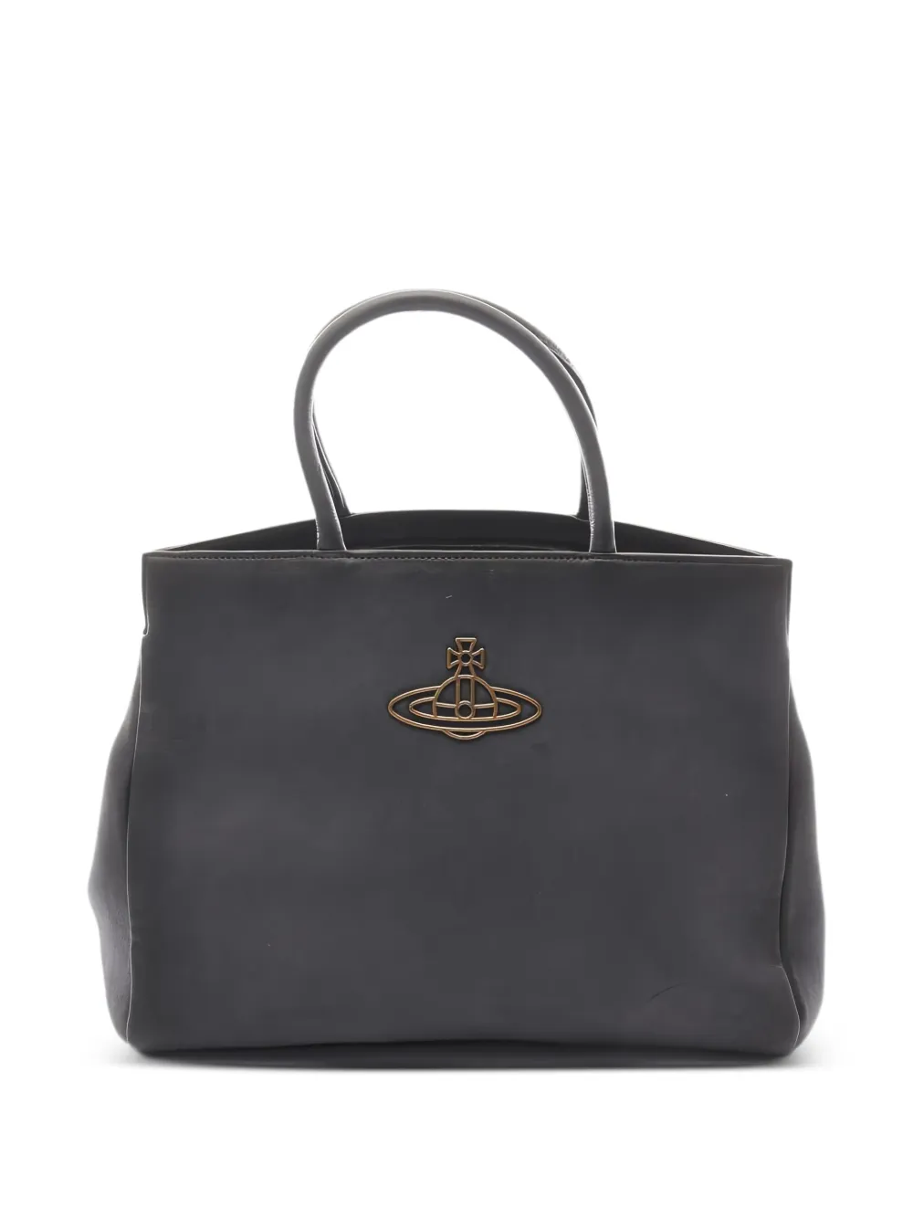 Vivienne Westwood Pre-Owned 2020s Orb Sloane Square ハンドバッグ - ブラック Vivienne Westwood Pre-Owned 2020s Orb Sloane Square ハンドバッグ - ブラック