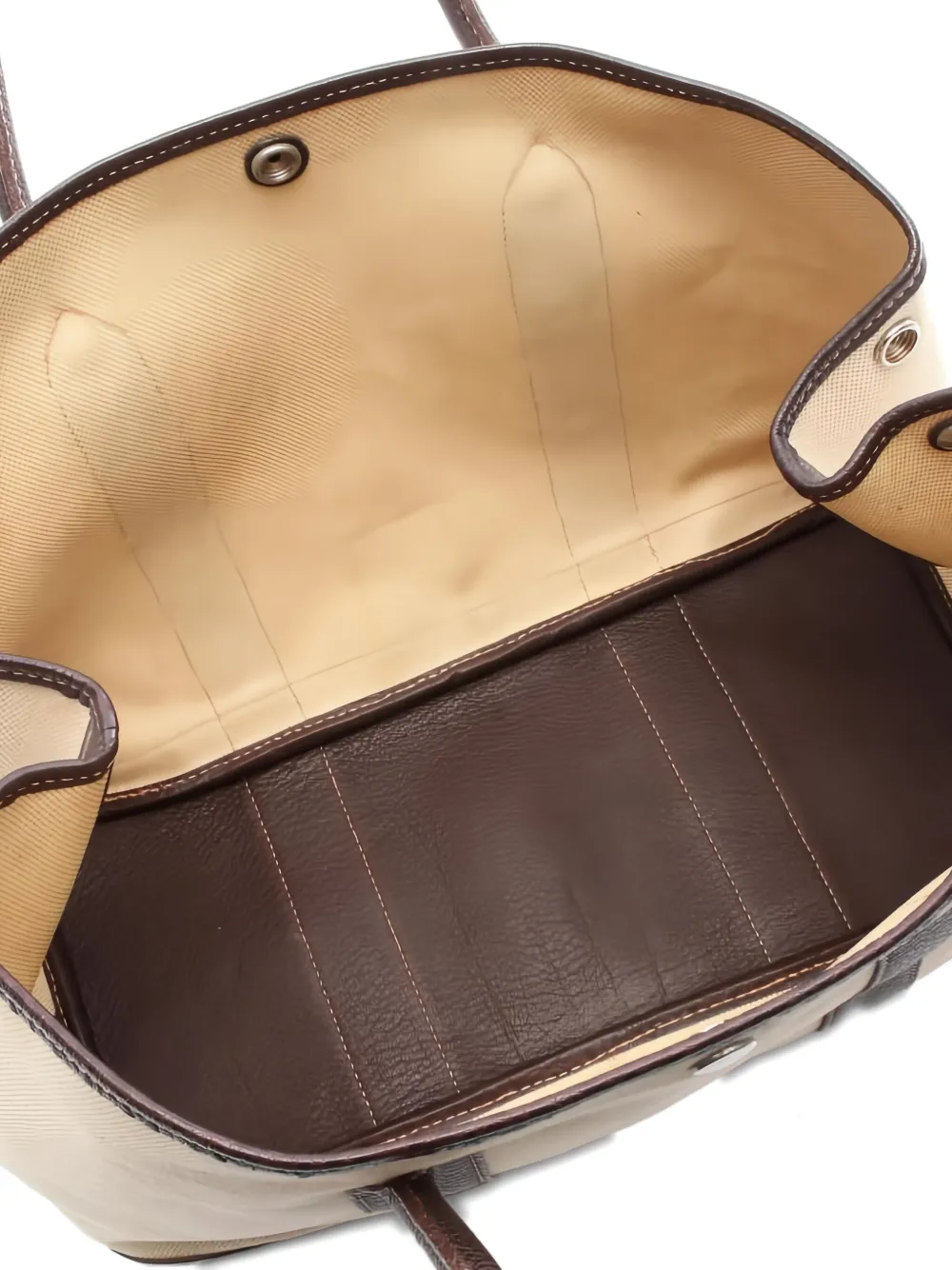 Pre-owned Hermes Garden Party Pm Tote Bag In Neutral