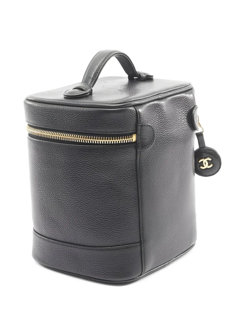 CHANEL Pre-Owned 1996-1997 coco mark embossed make up bag | Pre-Owned | Image 2