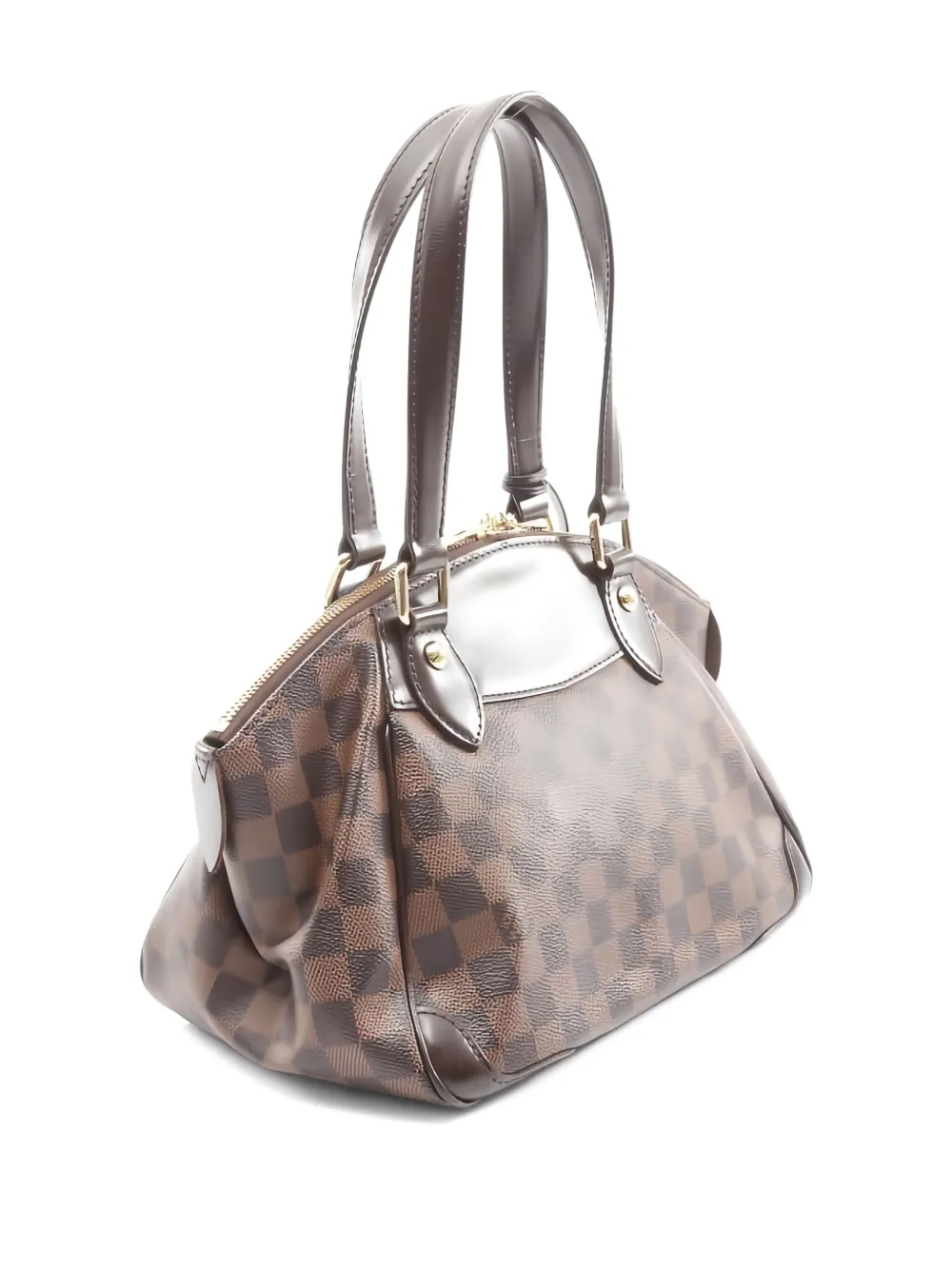 Pre-owned Louis Vuitton 2010 Verona Pm Damier Ebene Shoulder Bag In Brown