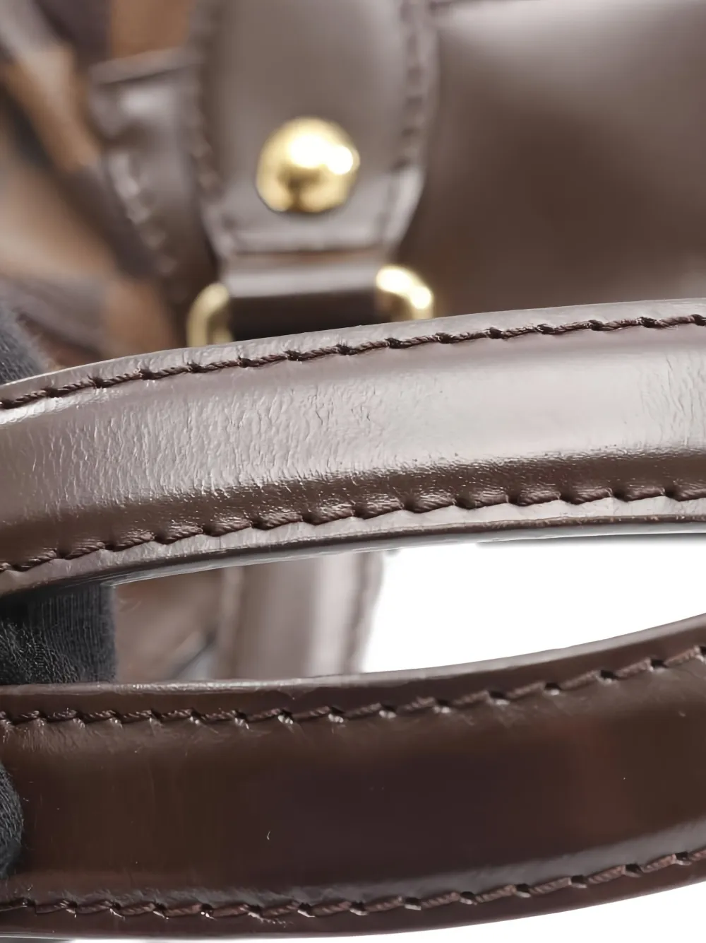 Pre-owned Louis Vuitton 2010 Verona Pm Damier Ebene Shoulder Bag In Brown