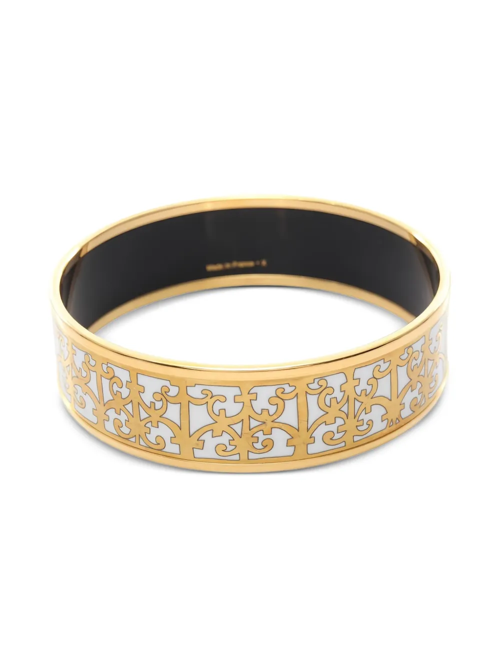 Hermès Pre-Owned 2010s Balcons du Guadalquivir Cloisonne bangle | Gold | Image 1