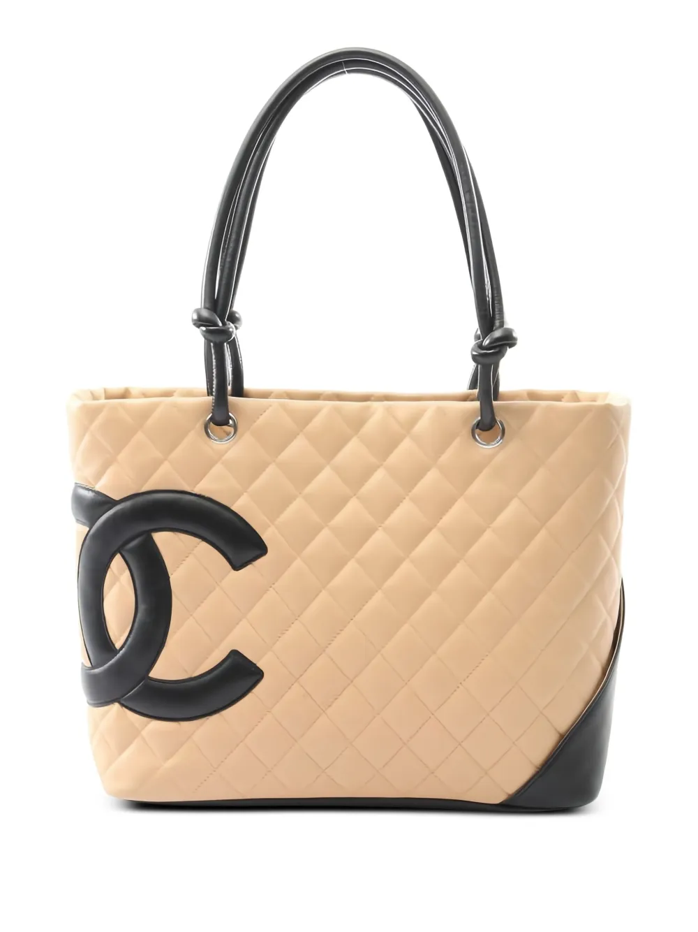 CHANEL Pre-Owned 2004 カンボン キルティング ショルダーバッグ - ニュートラル CHANEL Pre-Owned 2004 カンボン キルティング ショルダーバッグ - ニュートラル