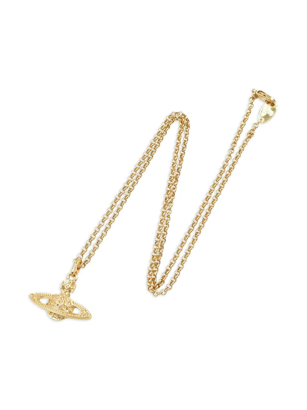 Vivienne Westwood Pre-Owned 2020s オーブ ネックレス - ゴールドトーン Vivienne Westwood Pre-Owned 2020s オーブ ネックレス - ゴールドトーン