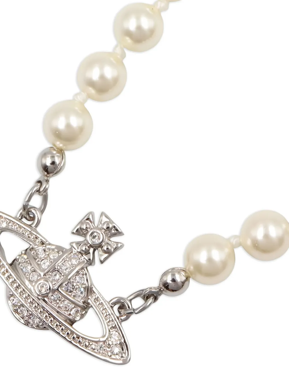 Vivienne Westwood Pre-Owned Kunstperlenkette mit Reichsapfel-Anhänger | Image 2