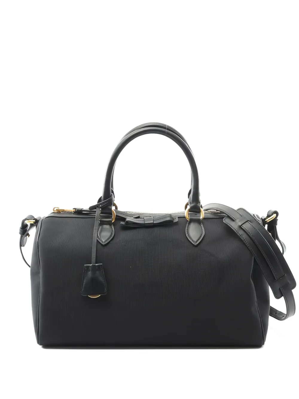 Prada Pre-Owned 2010s mini Boston tote bag - ブラック Prada Pre-Owned 2010s mini Boston tote bag - ブラック