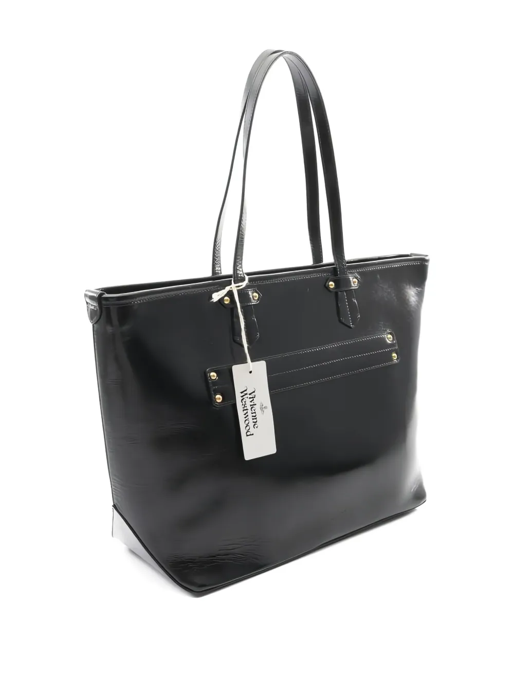Pre-owned Vivienne Westwood Orb-appliqué Colette Tote Bag In Black
