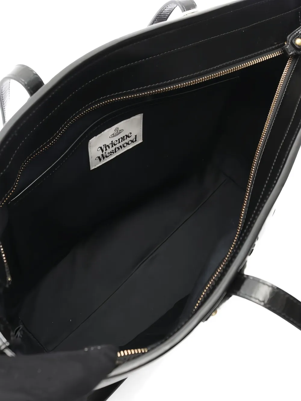 Pre-owned Vivienne Westwood Orb-appliqué Colette Tote Bag In Black