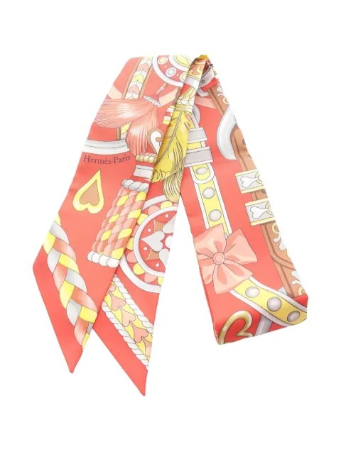 Hermès Pre-Owned 2020s Harnais de Coeur silk scarf