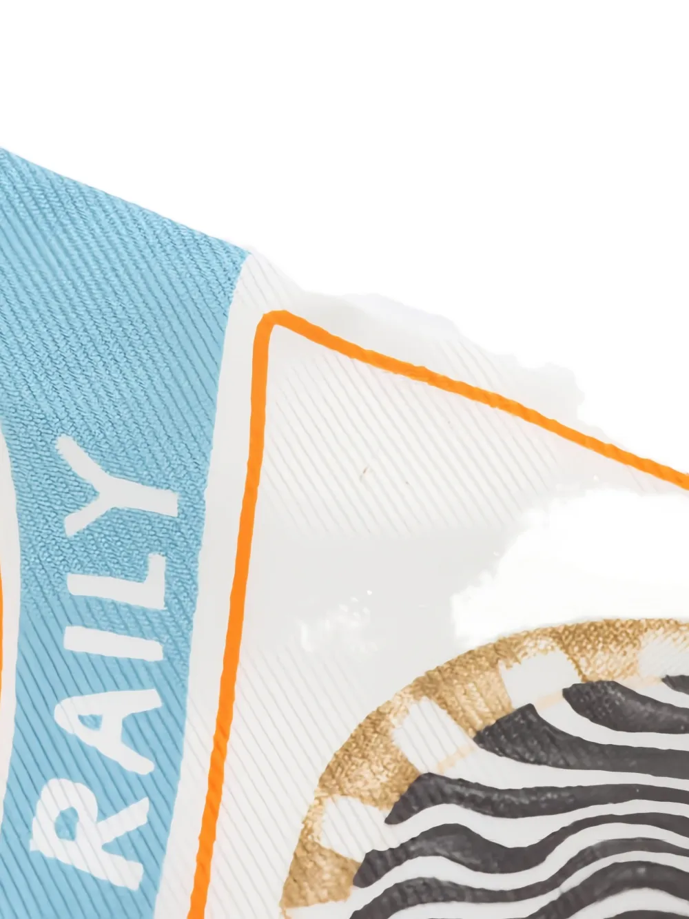 Pre-owned Hermes 2020s Funny Ice Cream Ribbon Scarf In White