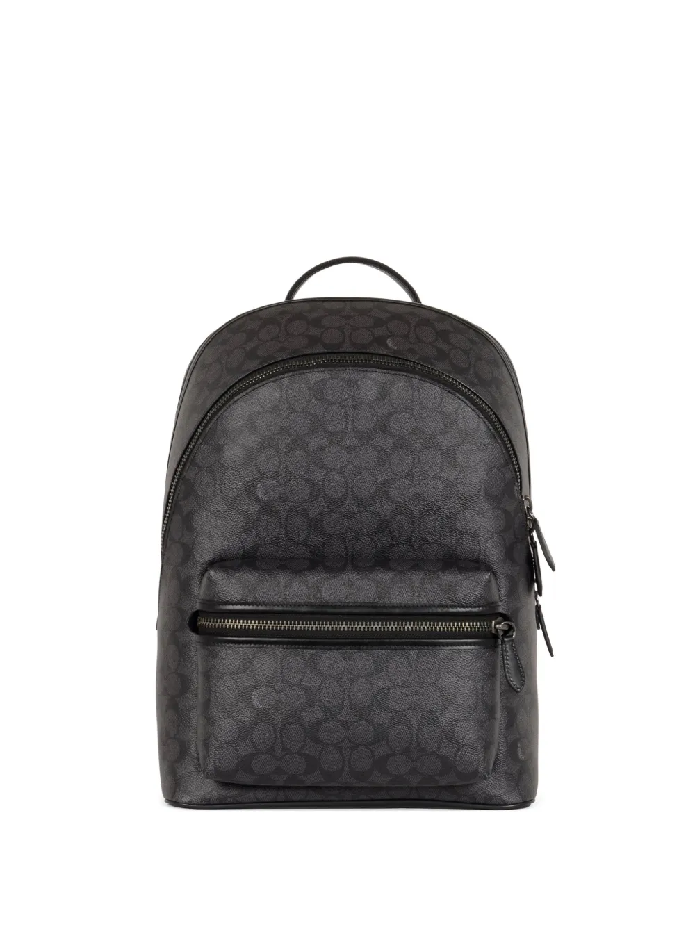 Coach Charter Canvas Backpack In Gray