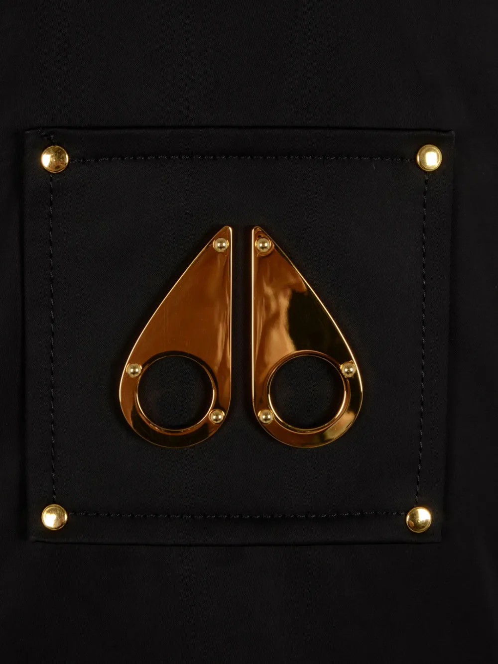 Moose Knuckles Gold Series Debbie Puffer Jacket In Black