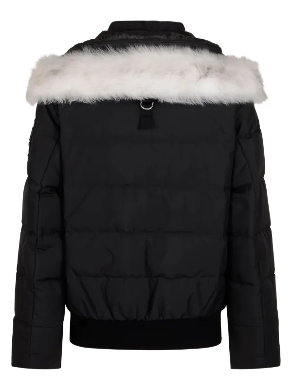 Moose Knuckles Cloud Bomber Neoshear Jacket | Black | FARFETCH