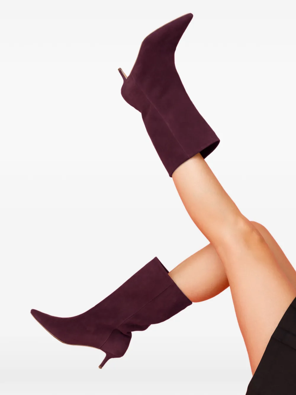 SMILING SHOES 50 mm Stella laarzen met puntige neus Paars