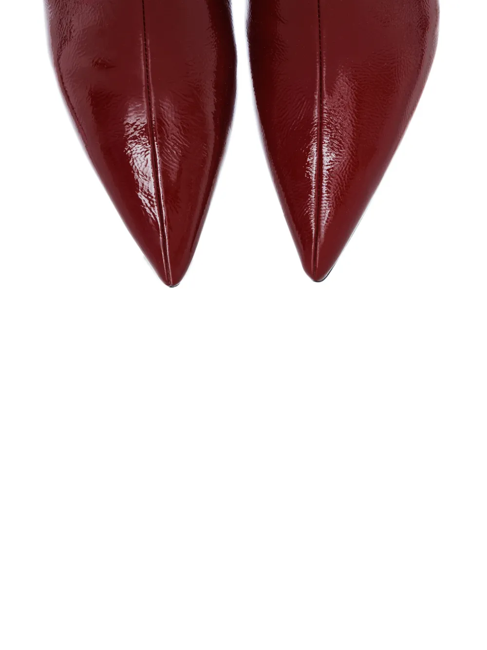 SMILING SHOES 50 mm Gloria enkellaarzen met puntige neus Rood