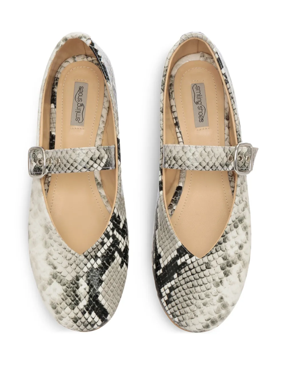 SMILING SHOES Sori buckle-strap ballet flats | Image 2