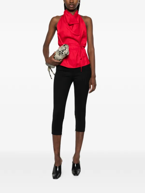 Jacquemus Arlesien Cropped Trousers | Black | FARFETCH