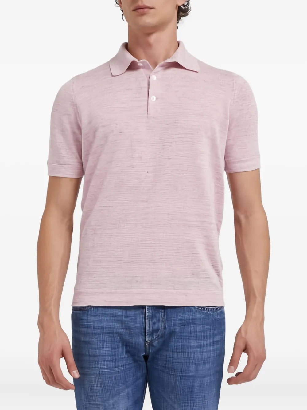 Brunello Cucinelli Polo con bottoni - Rosa