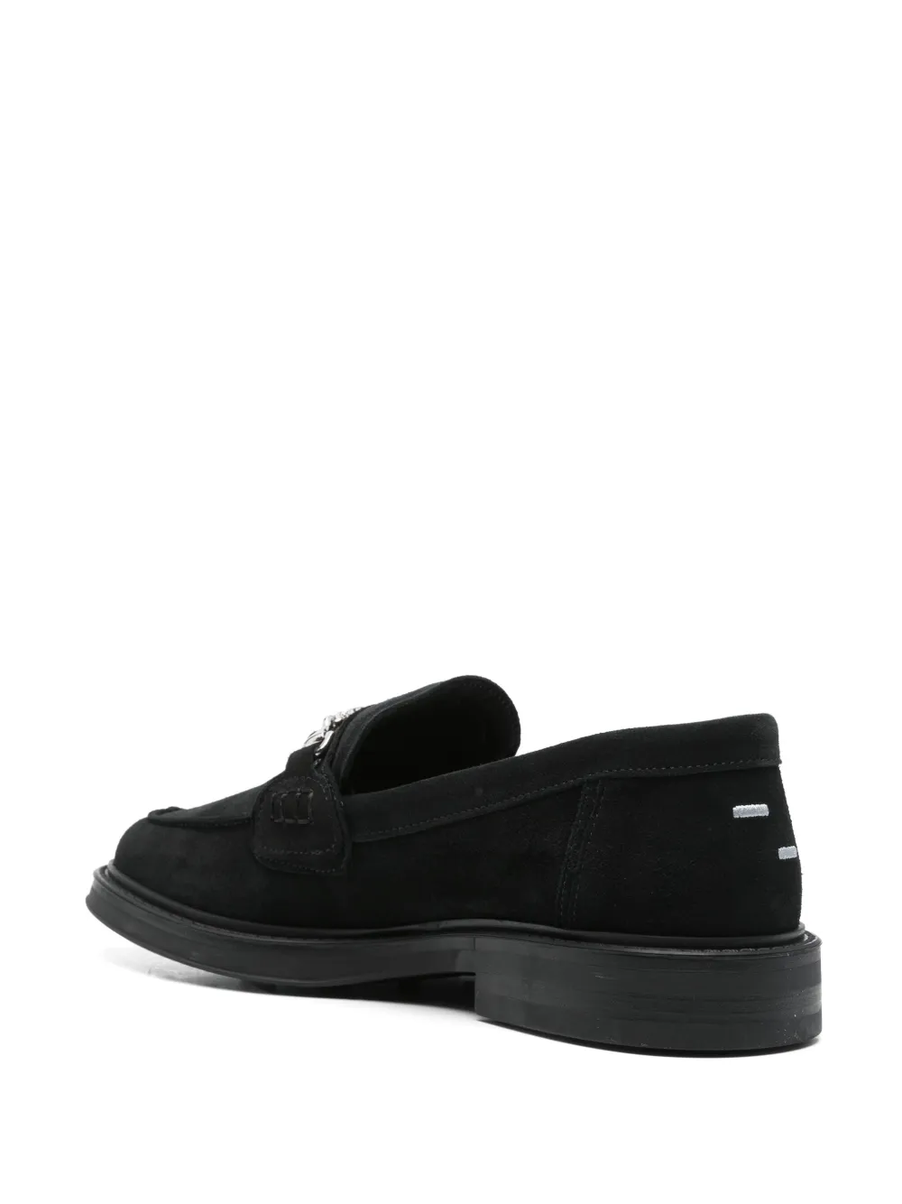 Filling Pieces Zamszowe Czarne Loafery In Black