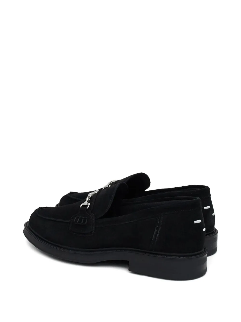 Filling Pieces Suède loafers met ronde neus Zwart