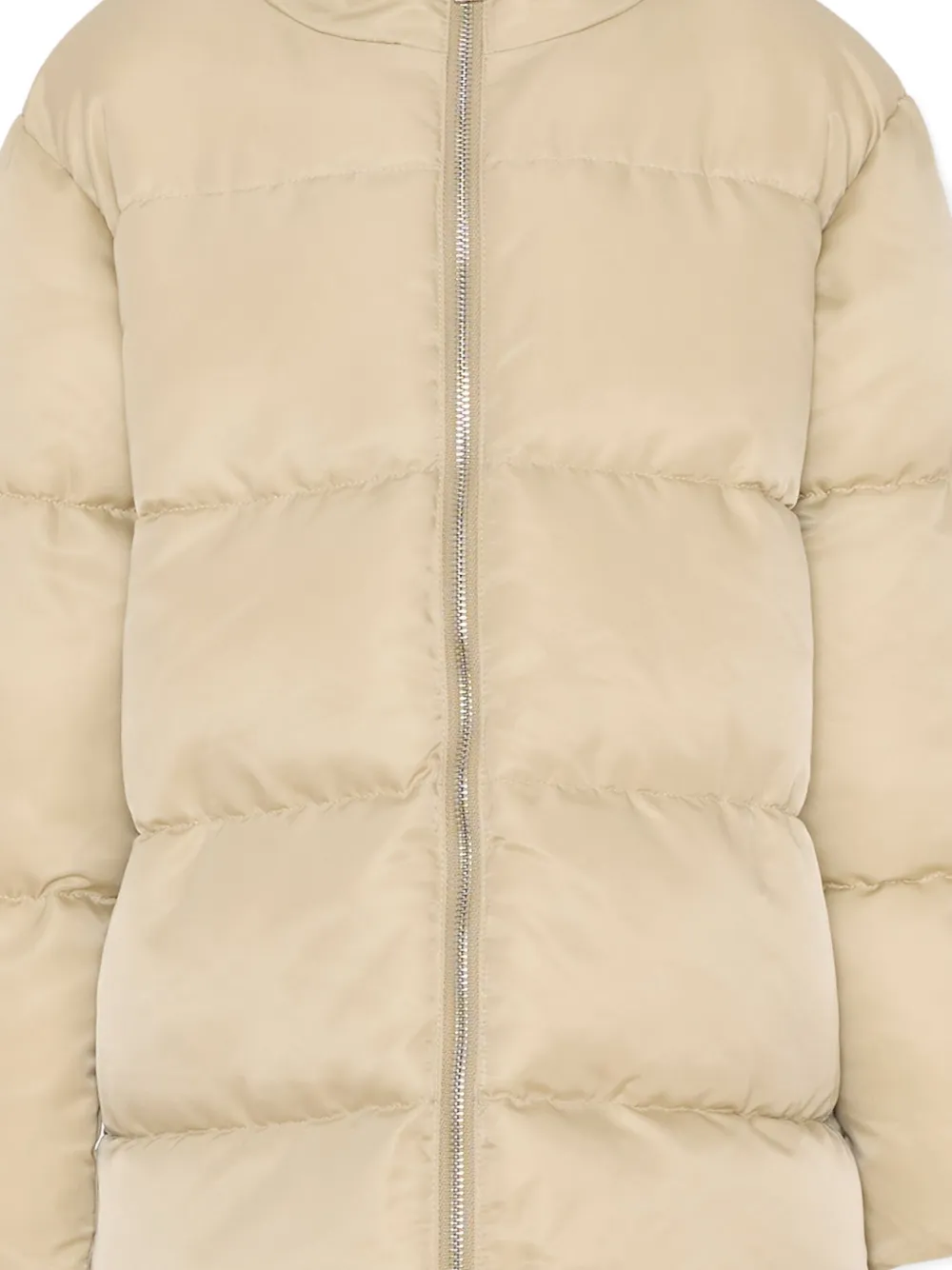John Richmond Junior Gewatteerde jas met capuchon Beige