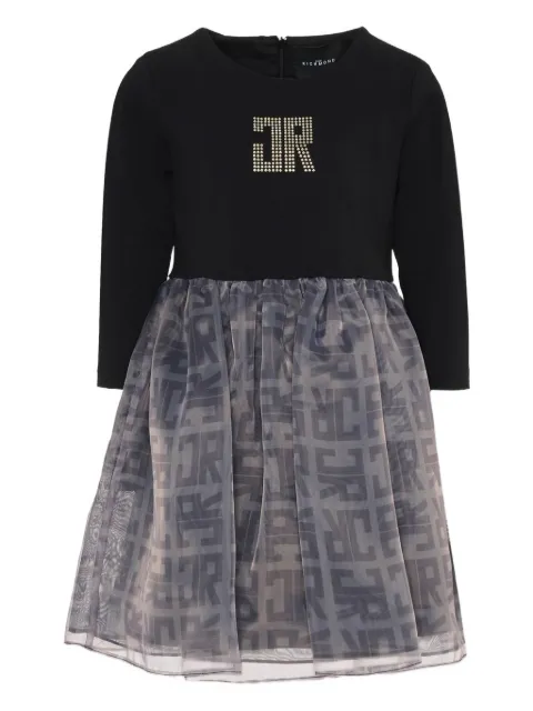 John Richmond Junior vestido manga larga con detalles