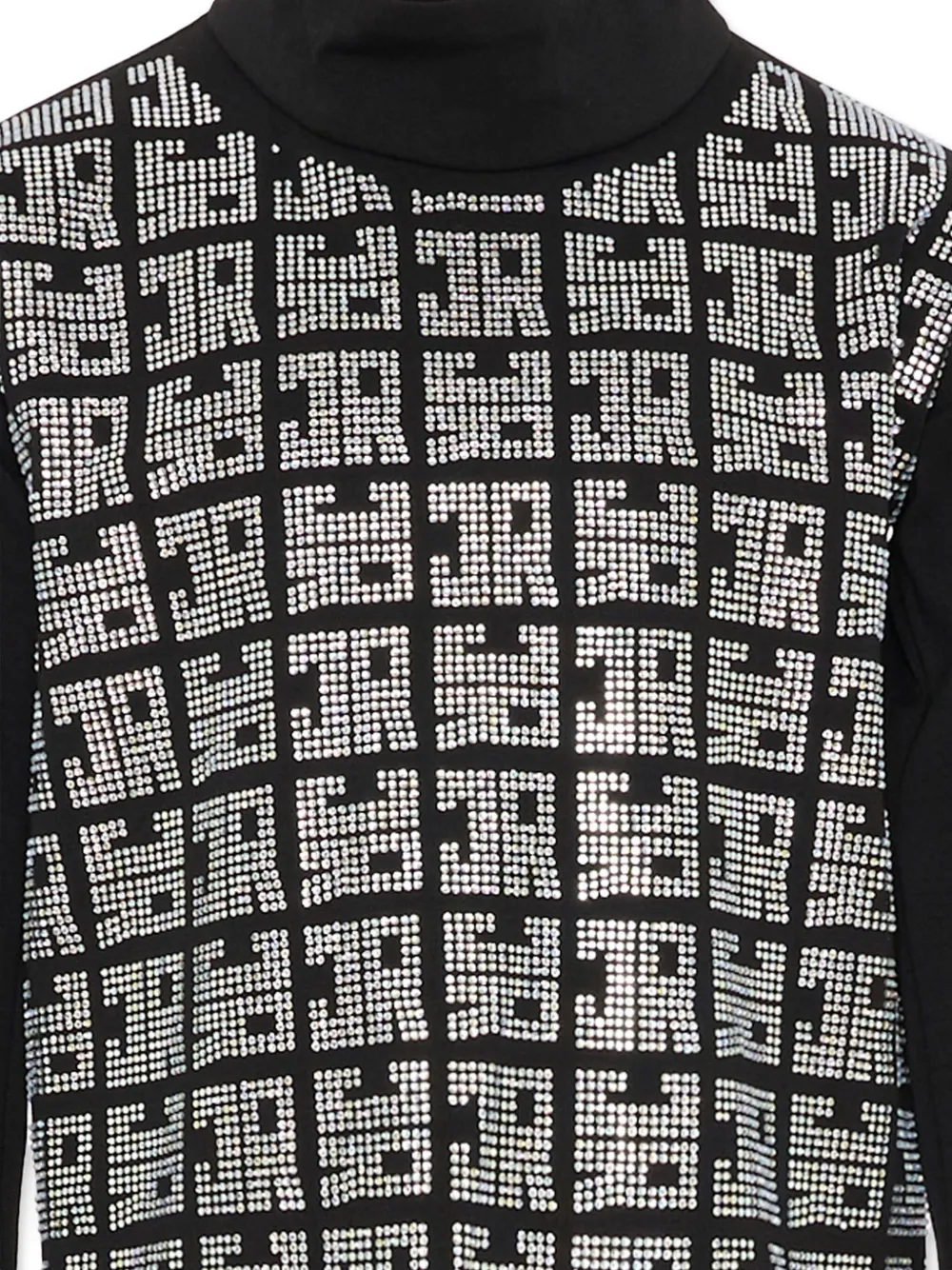 John Richmond Junior Verfraaide top met col Zwart