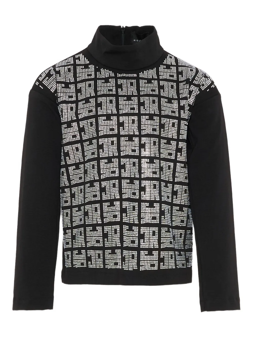 John Richmond Junior embellished turtleneck top | Black | Image 1