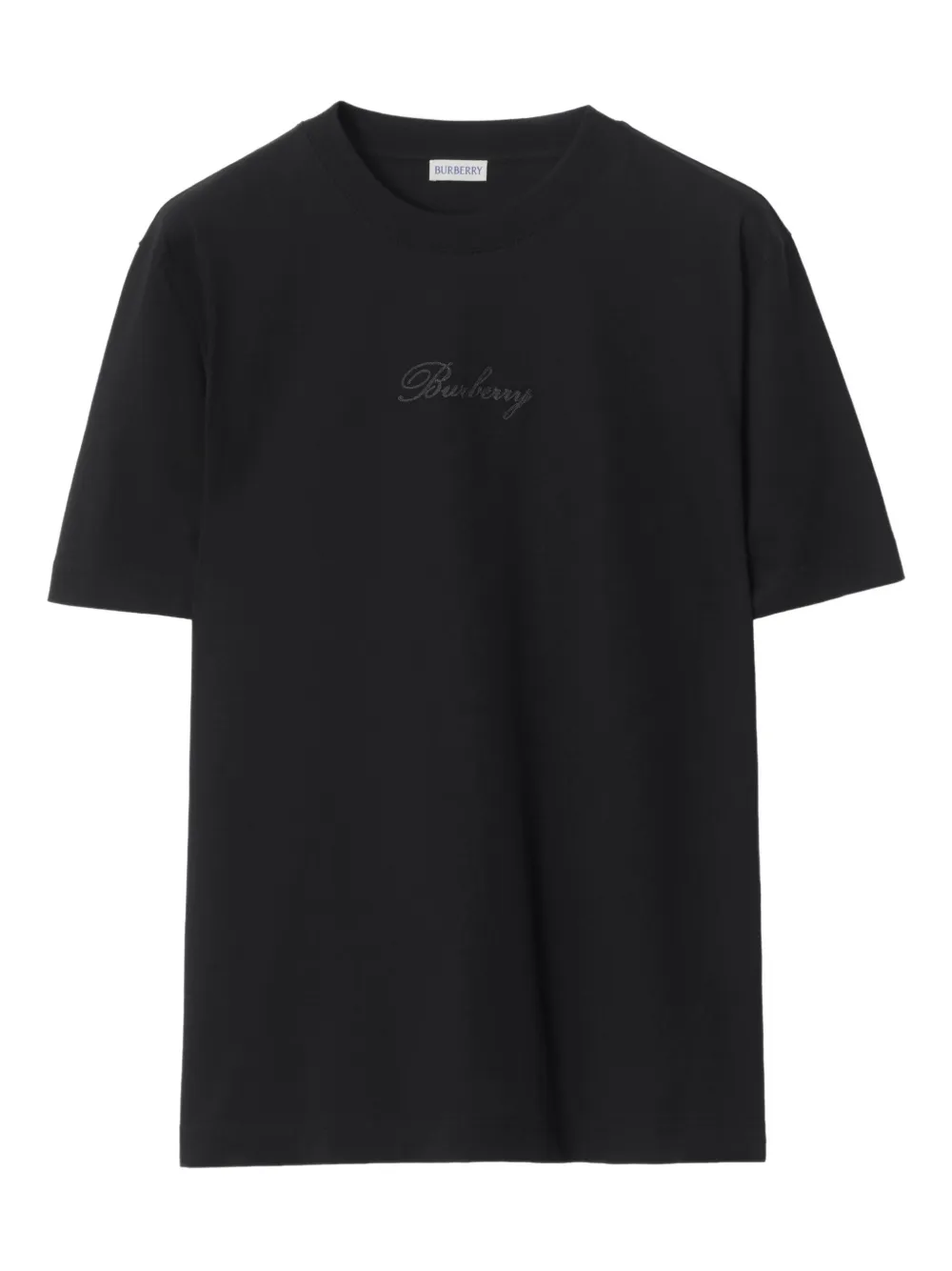Burberry playera Cursive de algodón | negro | Image 1
