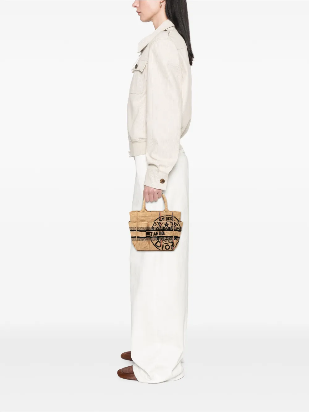 Christian Dior Pre-Owned 2021-2022 Small Jute Catherine tote bag | Pre-Owned | Image 2