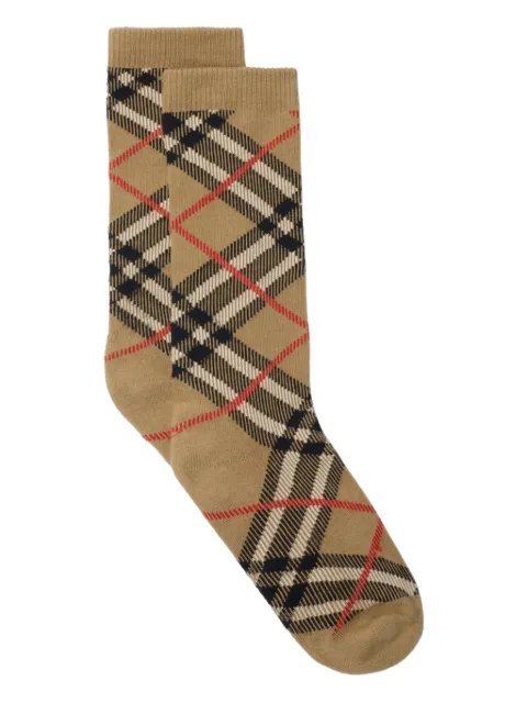 Burberry check-pattern socks