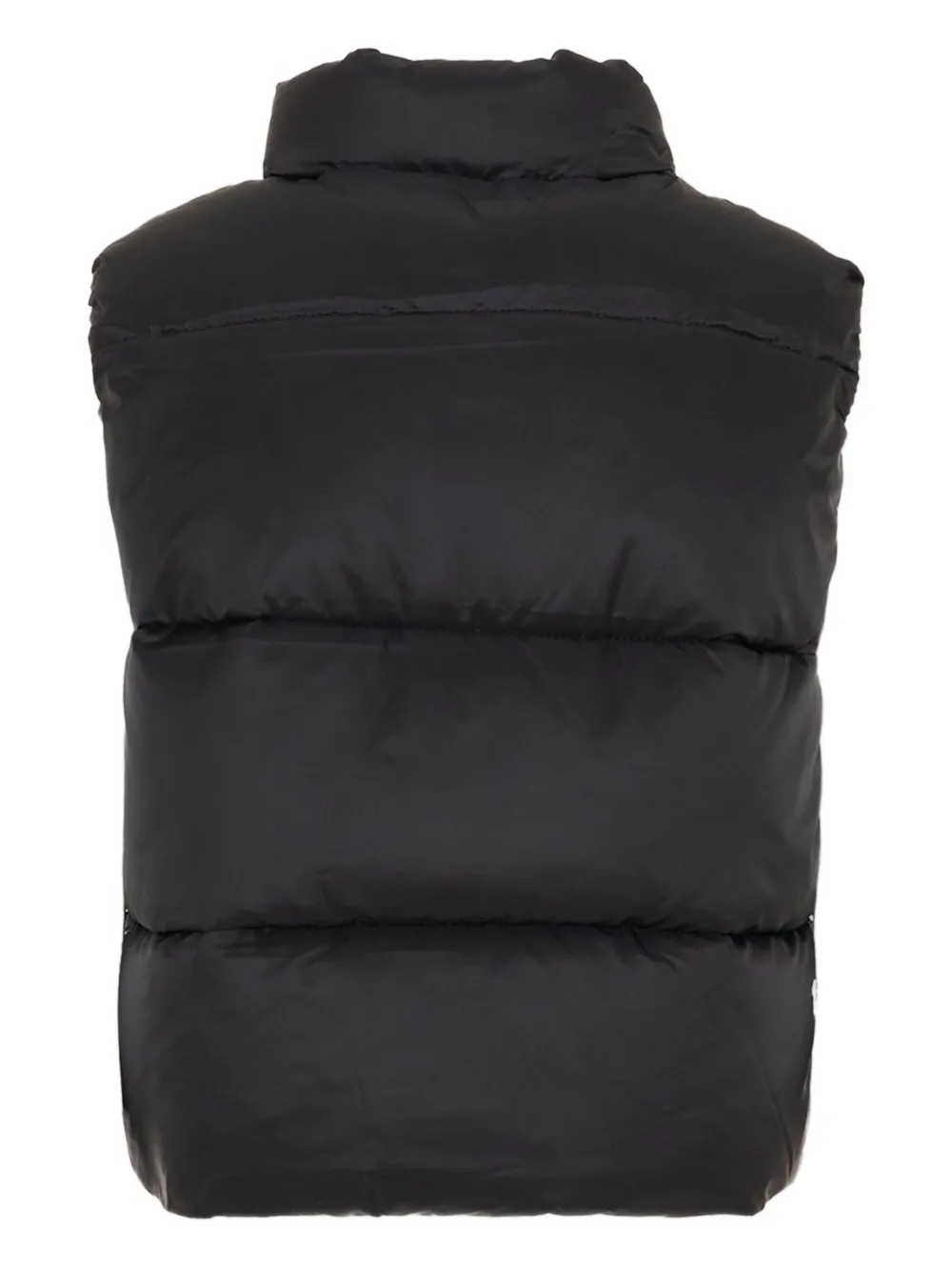 John Richmond Junior Gilet met logo en rits Zwart