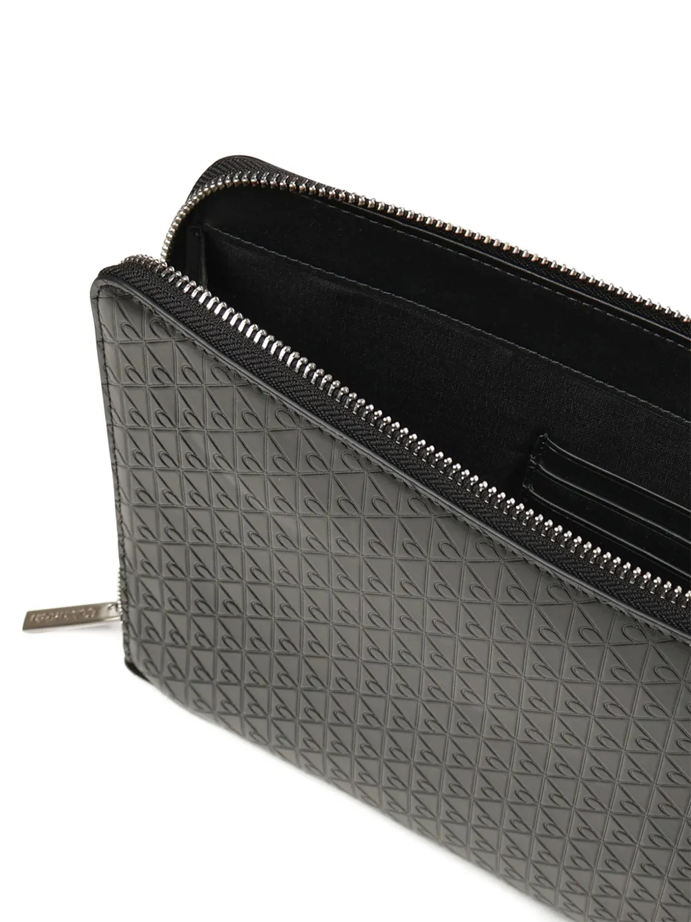 Calvin Klein Portemonnee met reliëf en rits Zwart