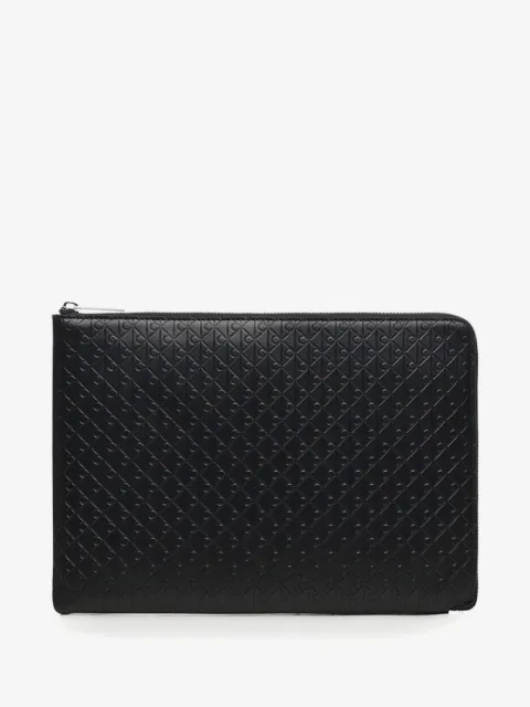 Calvin Klein embossed zip wallet