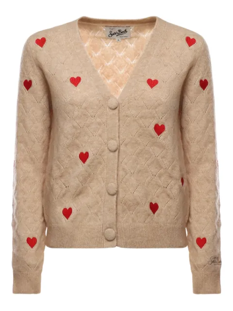 MC2 Saint Barth heart-motif cardigan