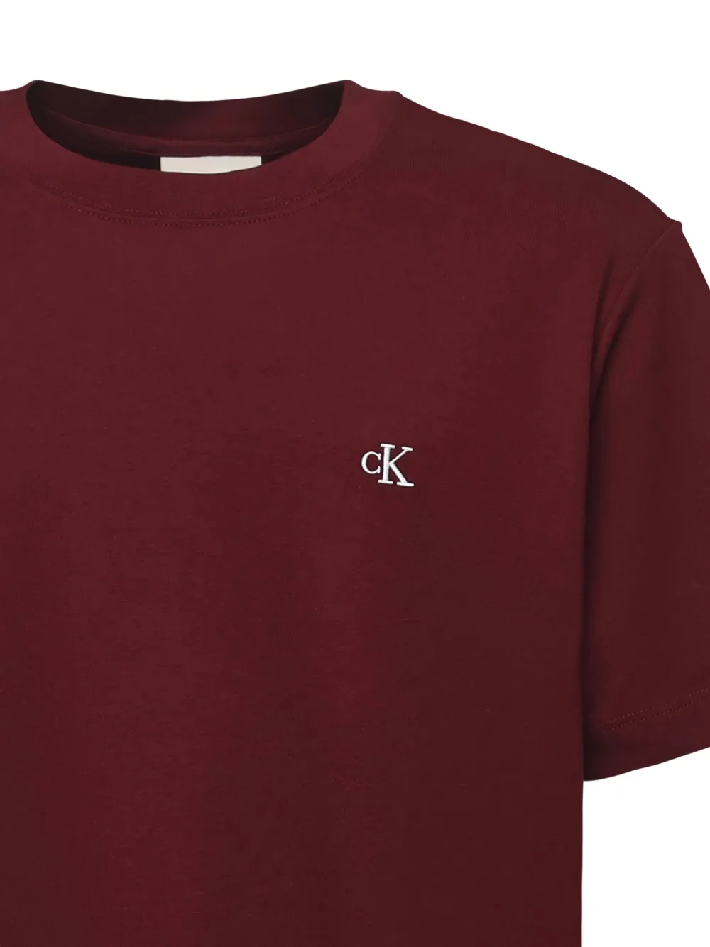 Calvin Klein T-shirt met ronde hals en korte mouwen Rood