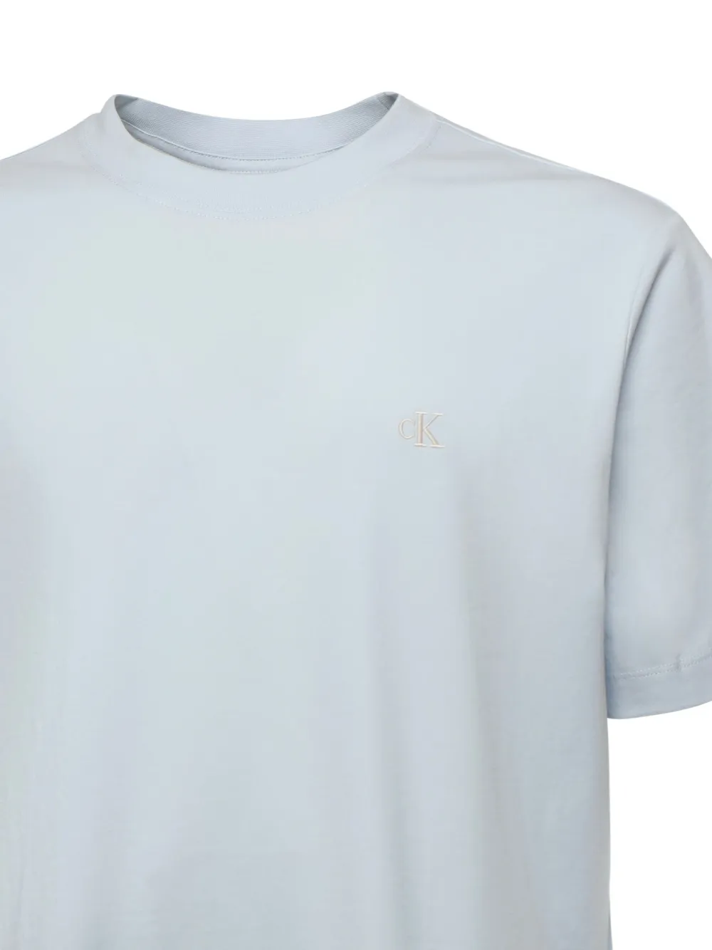 Calvin Klein T-shirt met ronde hals Blauw