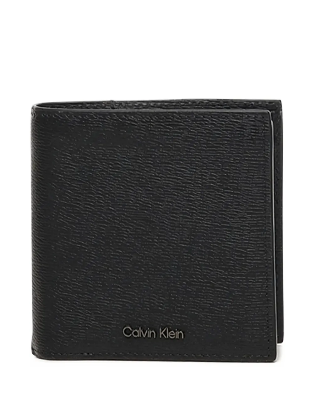 Calvin Klein grained leather wallet | Black | Image 1