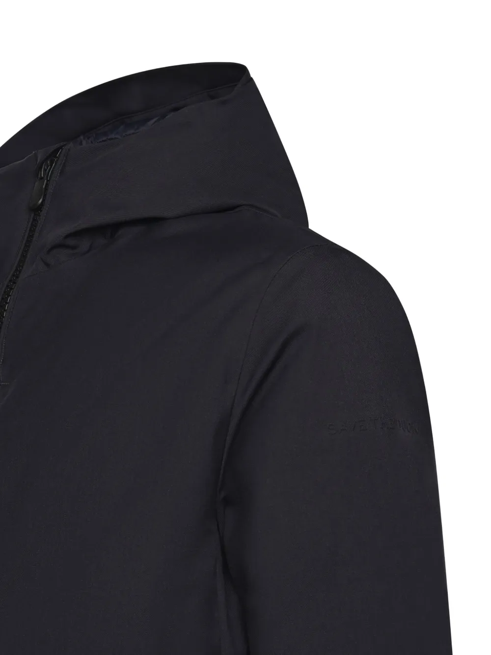 Save The Duck Hooded Down Jacket In Black