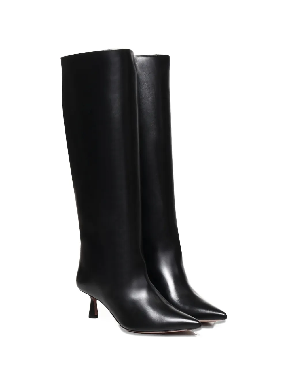 Giuliano Galiano Enkellaarzen met puntige neus Zwart