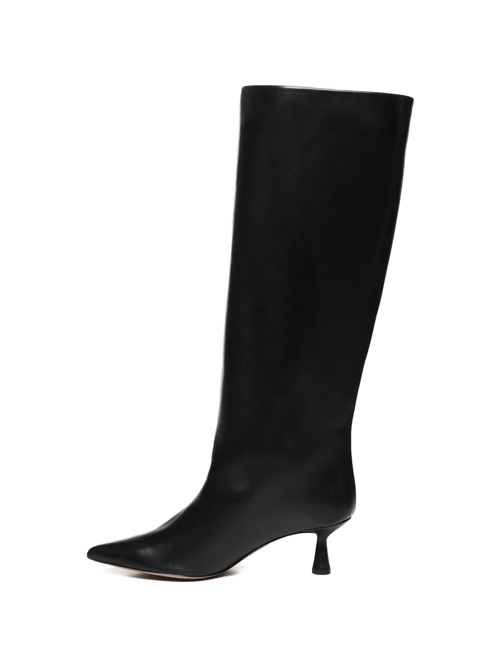 Giuliano Galiano Enkellaarzen met puntige neus Zwart