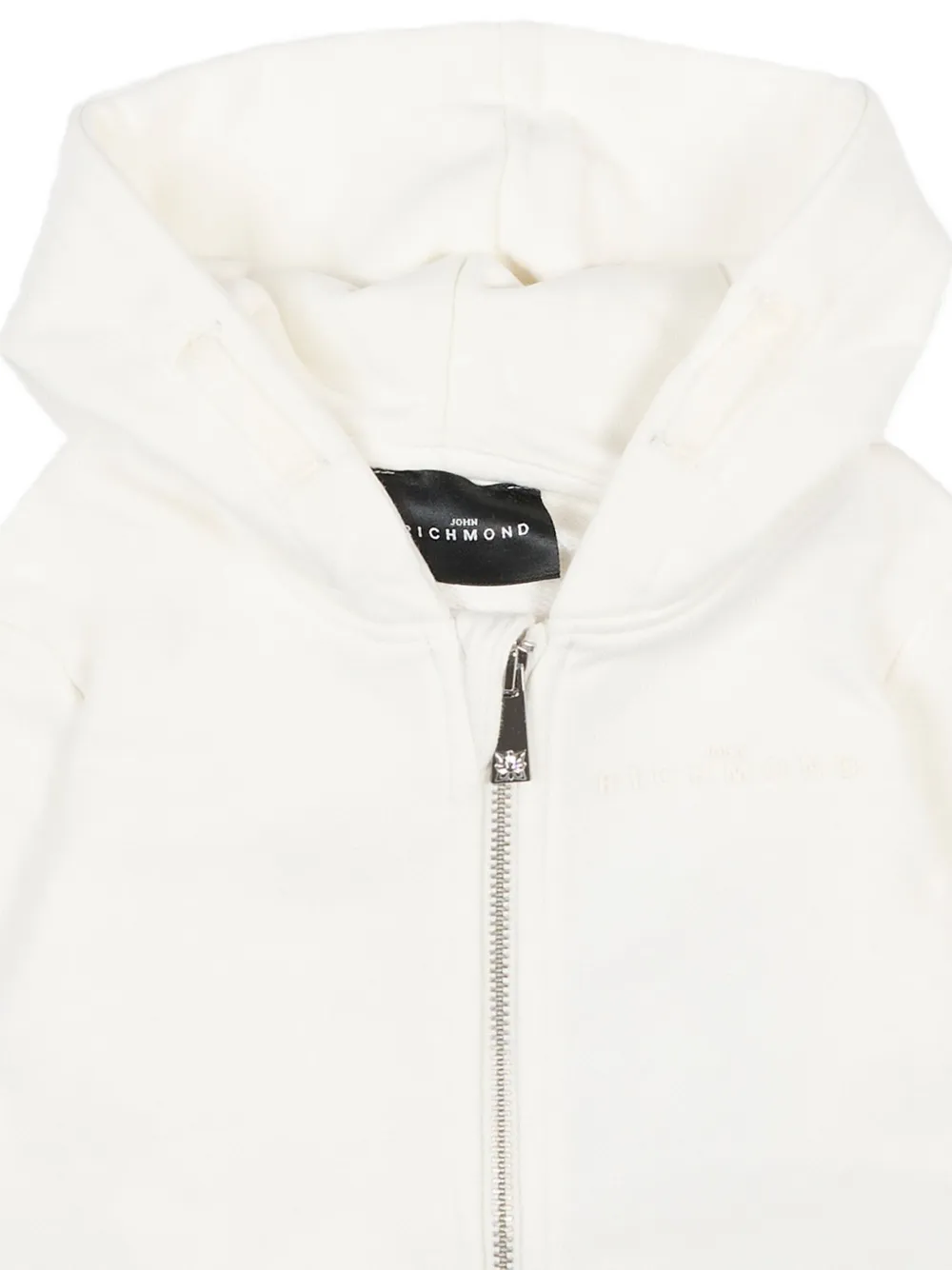 John Richmond Junior Hoodie met rits Wit