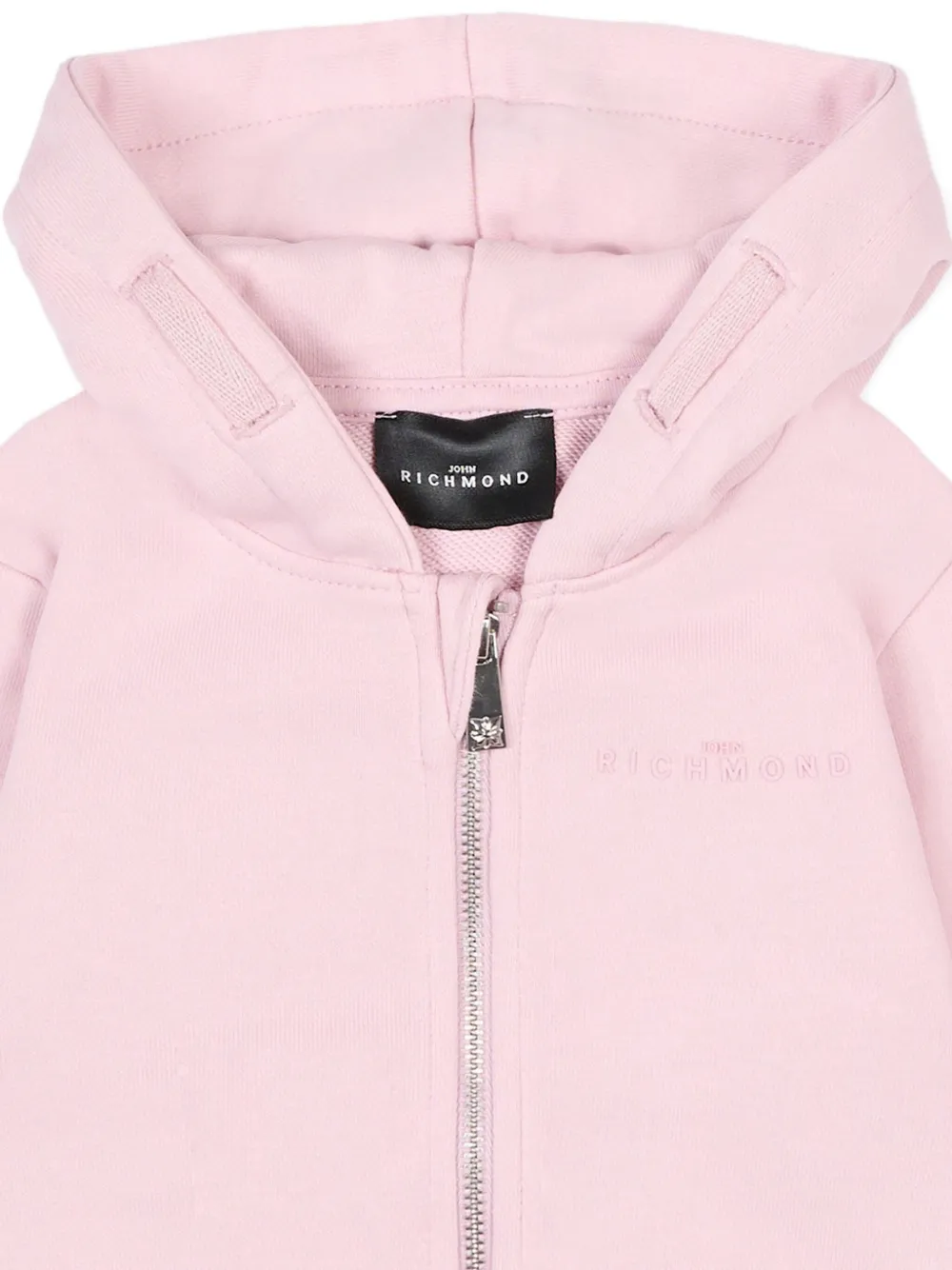 John Richmond Junior Hoodie met rits Roze