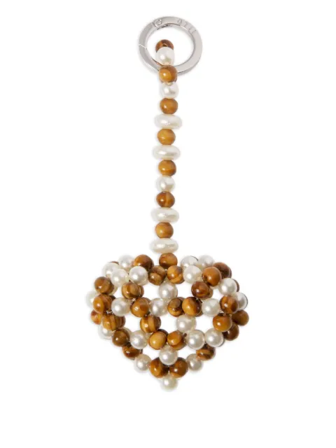 0711 llavero en forma de corazón con cuentas